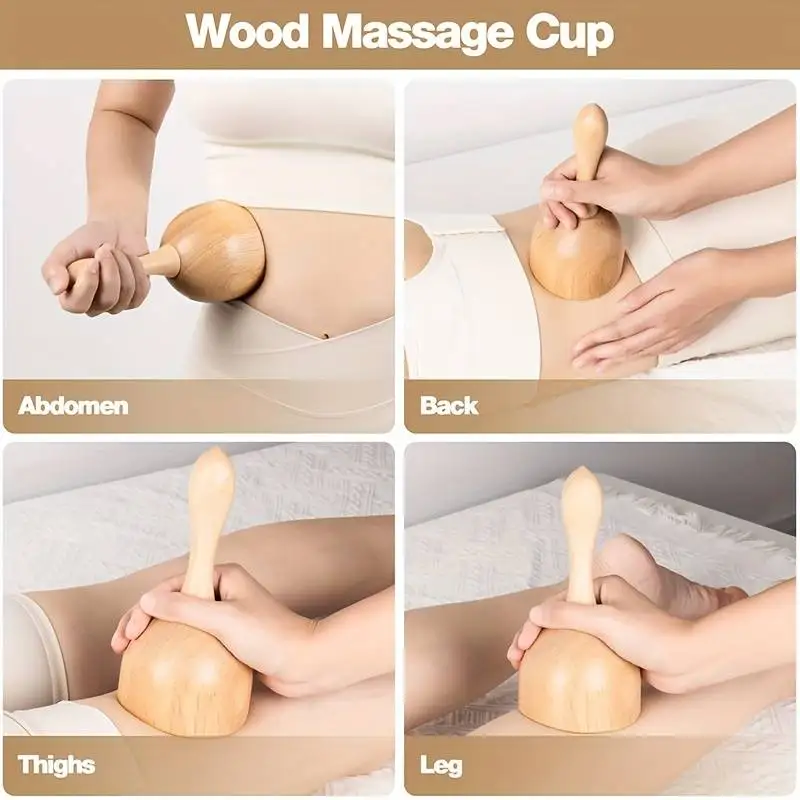 Holz-Massageroller-Set 4