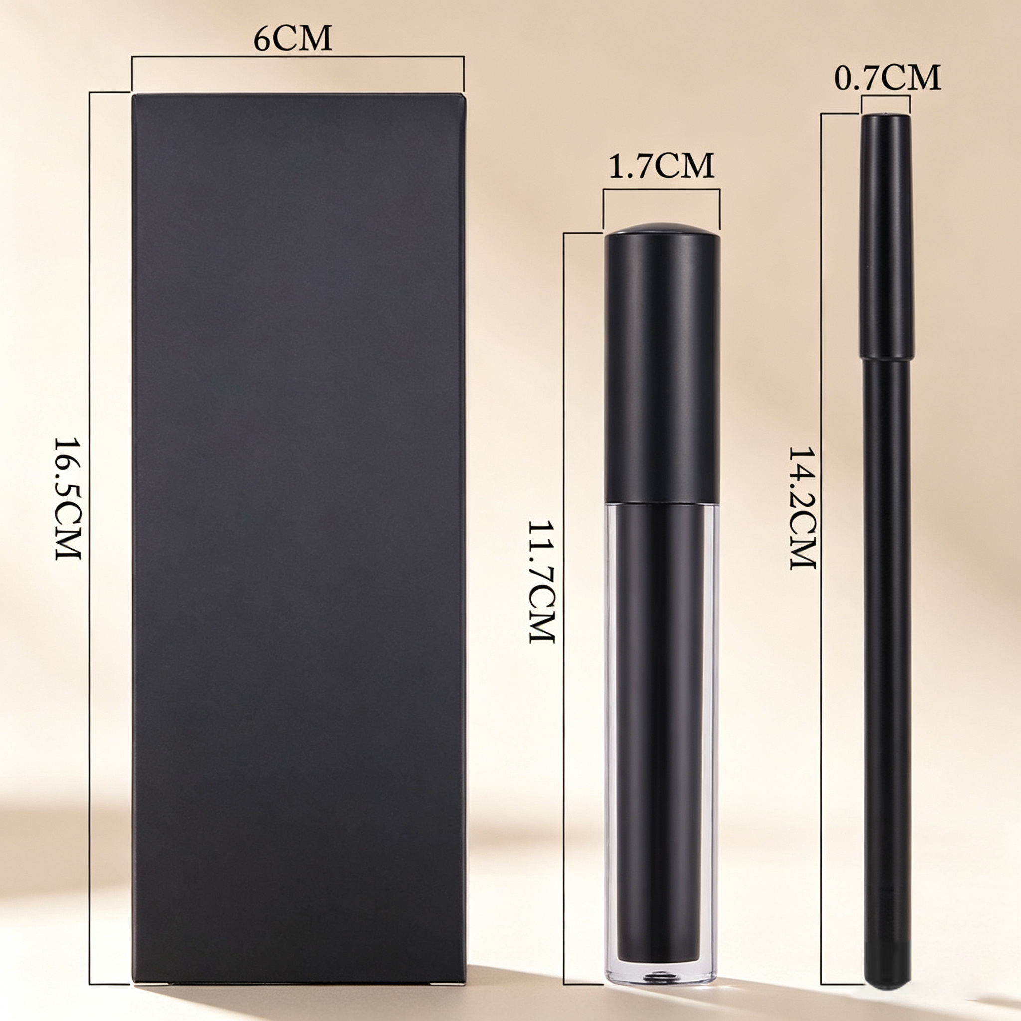 Cremiges Flüssiglippenstift-Set mit Konturenstift 4
