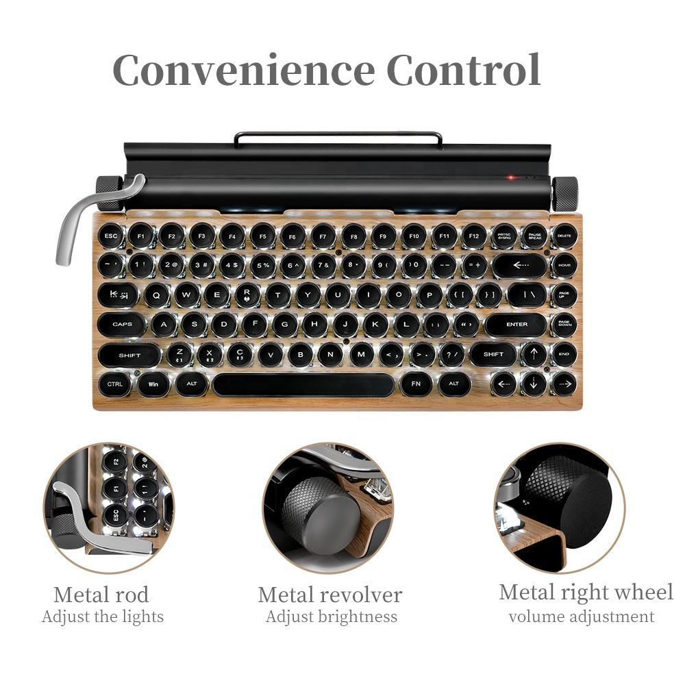 Retro Schreibmaschinen Mechanische Tastatur 4