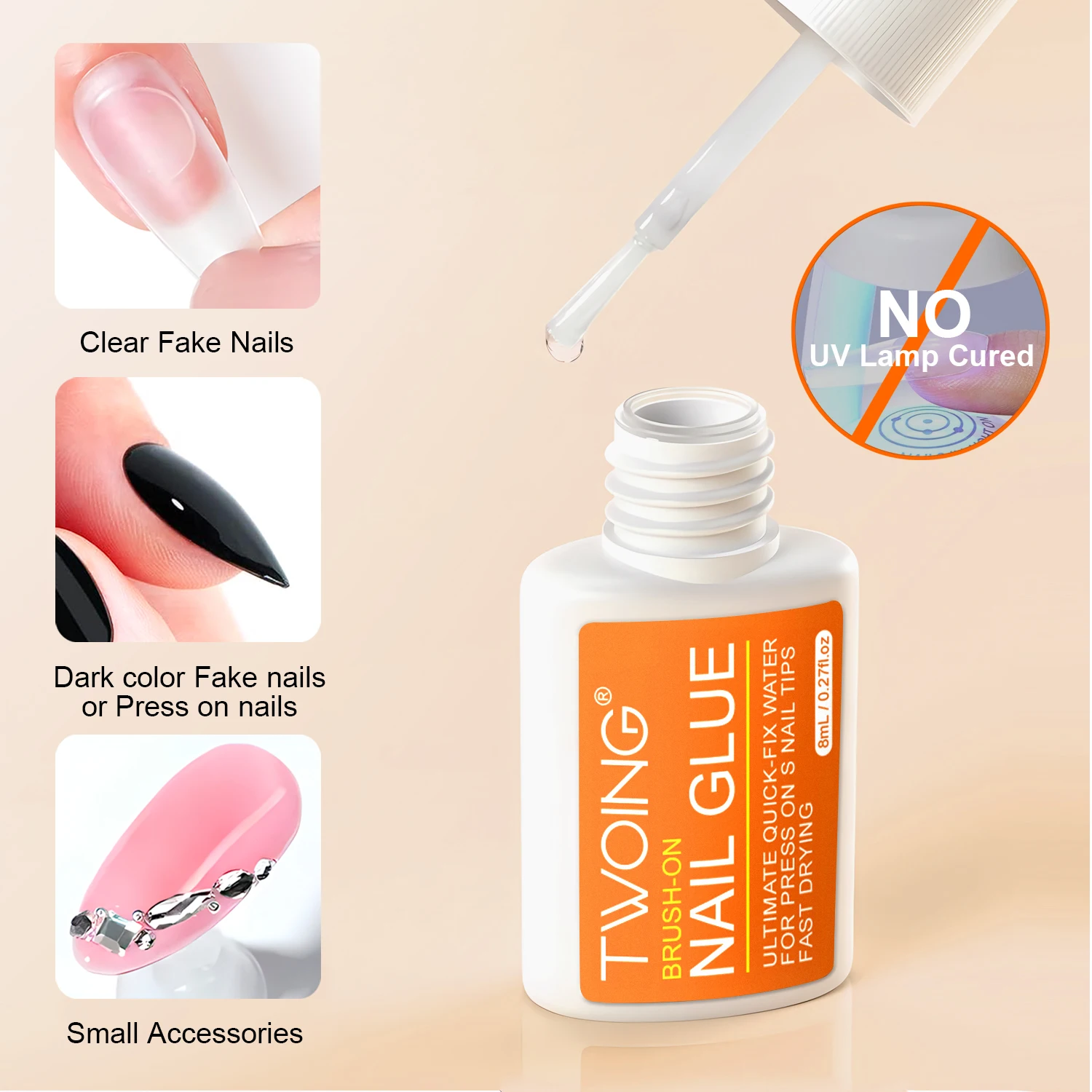 Wasserfester Nagelkleber für Acrylnägel 4