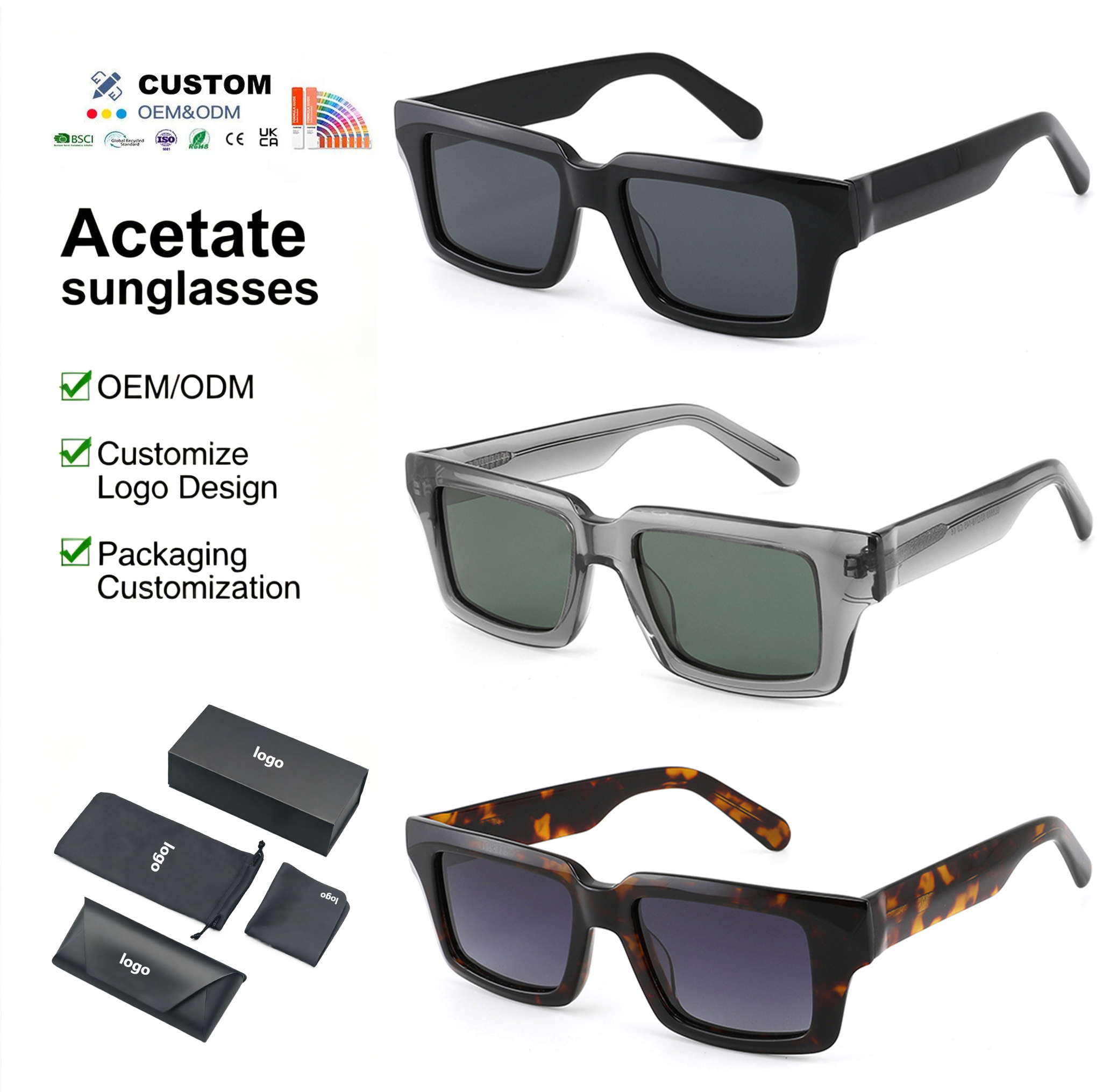 Quadratische Sonnenbrille