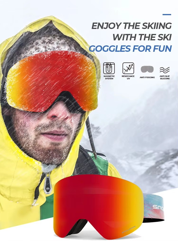 Rahmenlose Skibrille mit TPU-Rahmen für Erwachsene 2