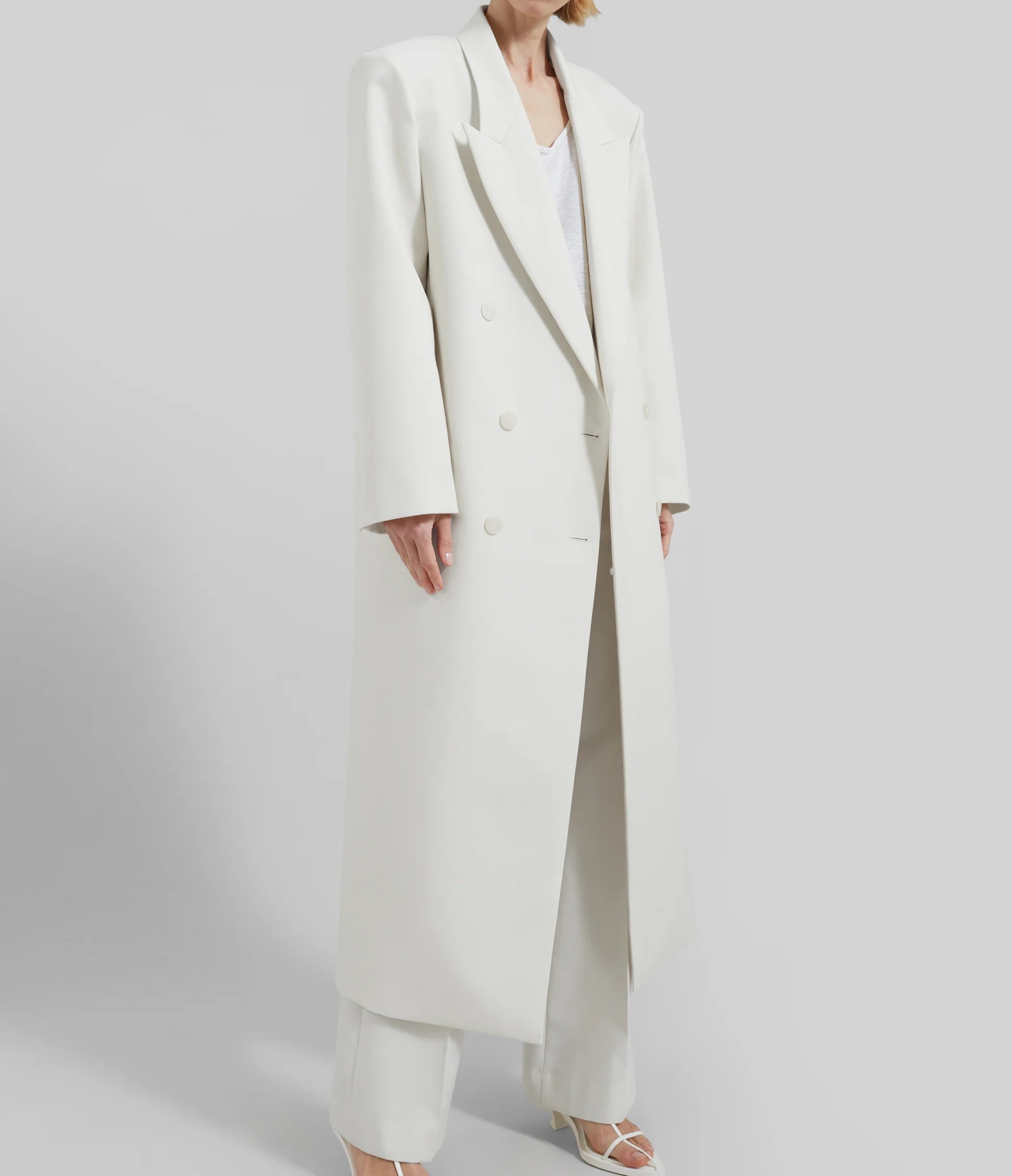 Damen Wollmantel schwer locker geschnitten Winter 3