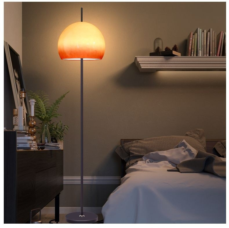 Vintage Glas Pilz Stehlampe Wohnzimmer 2