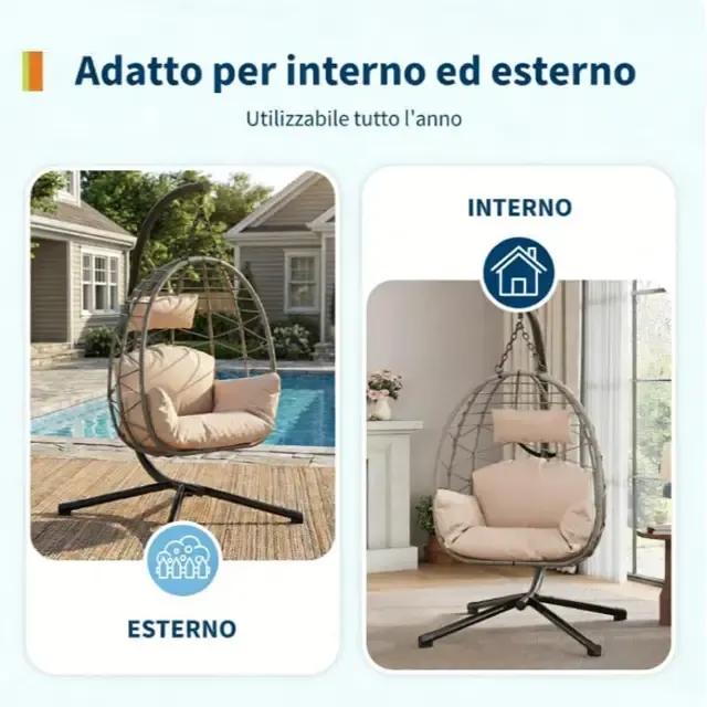 Rattan-Hängesessel 3
