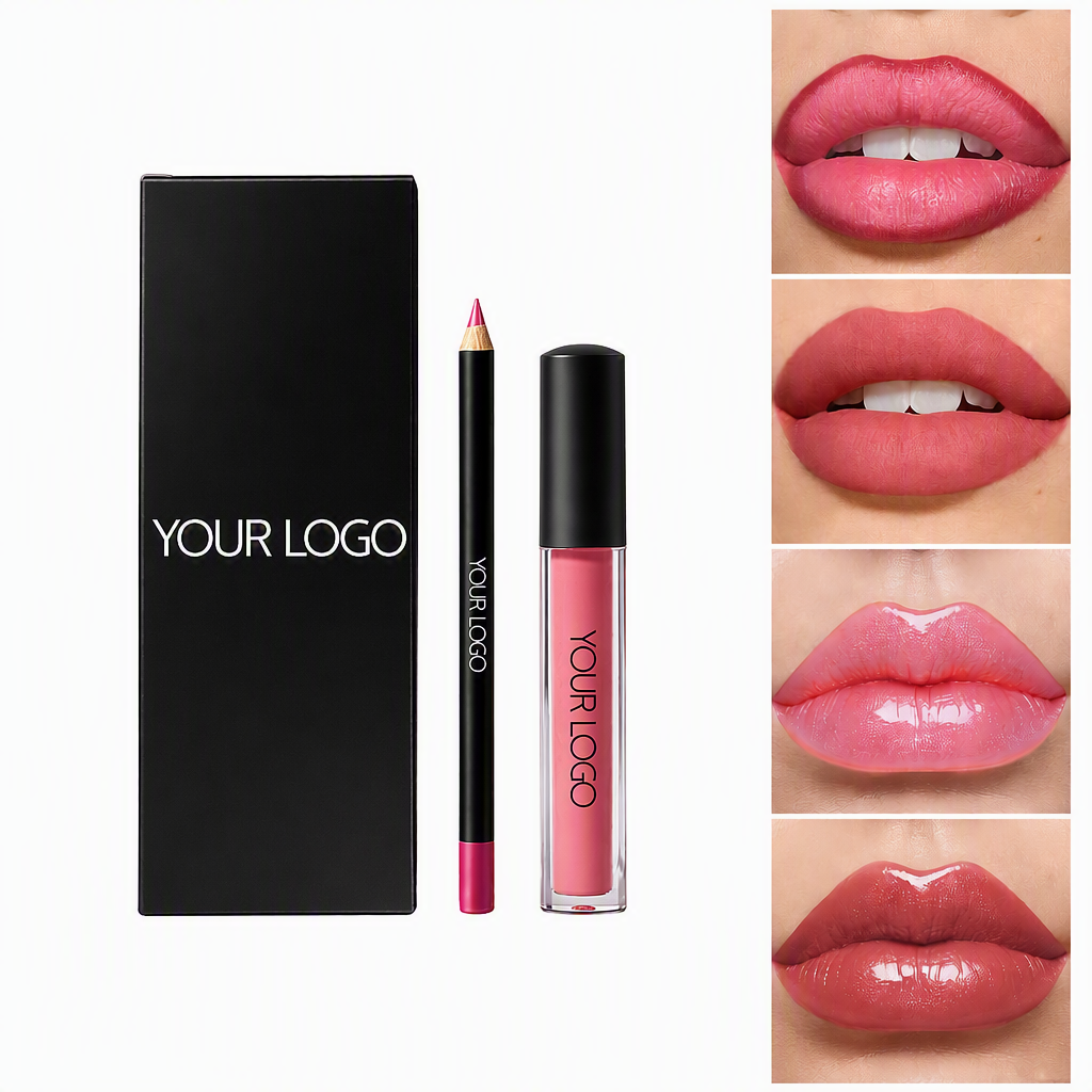 Individualisierbares Lippen-Kombiset Gloss Liner Öl