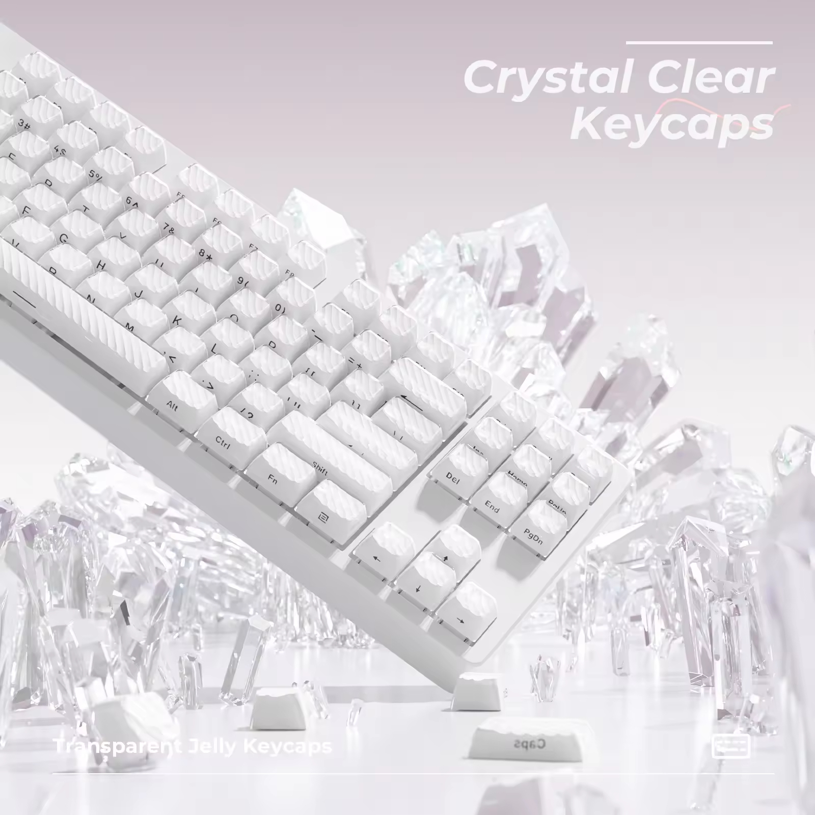 Kristallklare Tastenkappen für MX-Switches 2