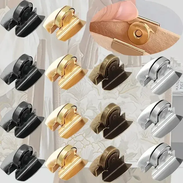 Nahtlose Magnet-Druckknöpfe aus Metall, 4 Stück 3