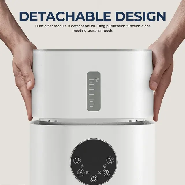 2-in-1 Luftreiniger mit Luftbefeuchter und HEPA-Filter 2