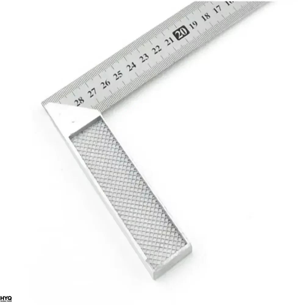 Rechteckiger Winkelmesser mit Edelstahlskala 2