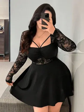 Spitzenkleid Übergröße