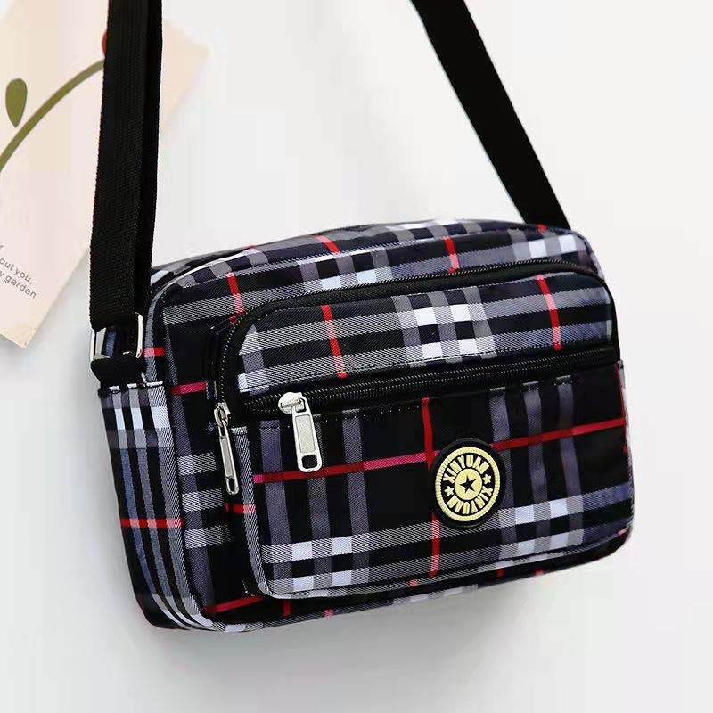 Damen Nylon Mini Messenger Tasche 4