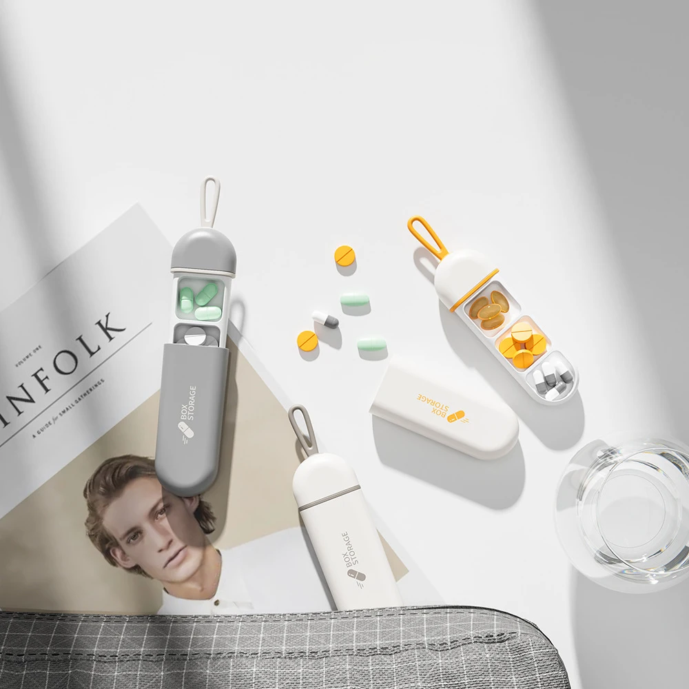 Kompakter Medizin-Organizer mit 3 Fächern 3