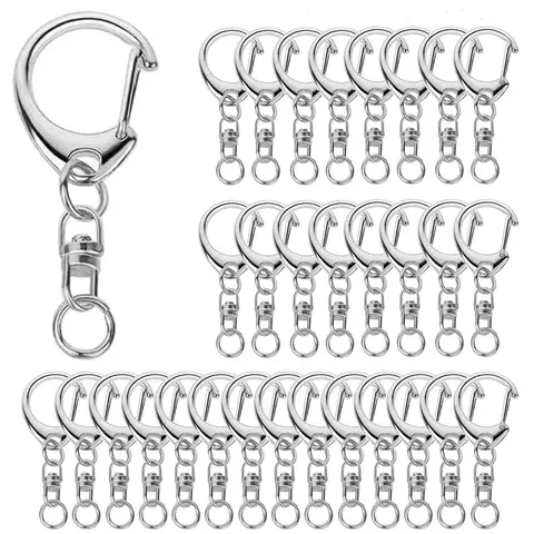 Karabinerhaken-Schlüsselring-Set