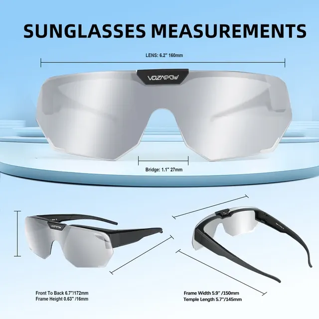 Polarisierte Aufklapp-Radbrille UV400 2