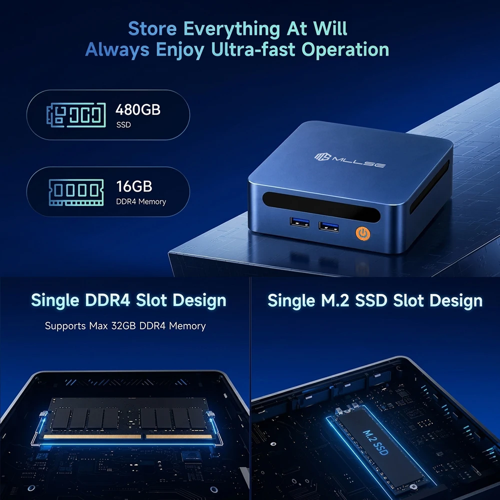 Mini-PC mit i5-Prozessor, 16 GB RAM 4