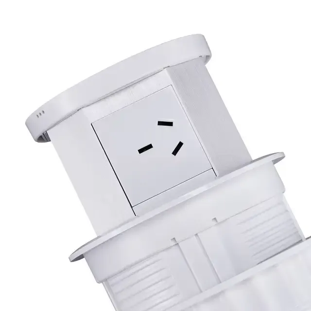 Versenkbare Tischsteckdose mit USB-C und Qi 4