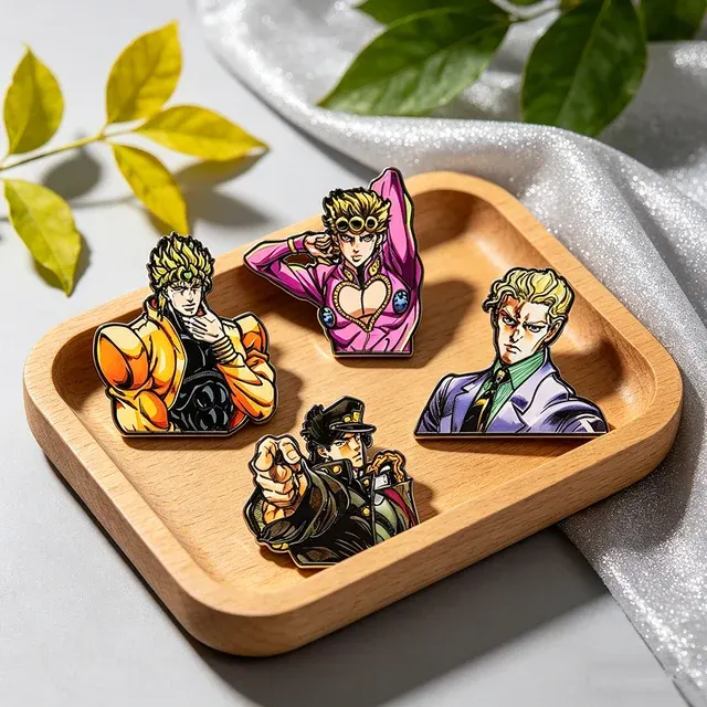 4-teiliges Manga-Emaille-Anstecker-Set, Rucksack 2
