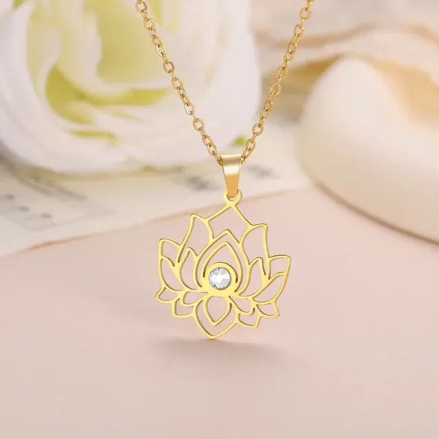 Lotus-Anhänger-Halskette 2