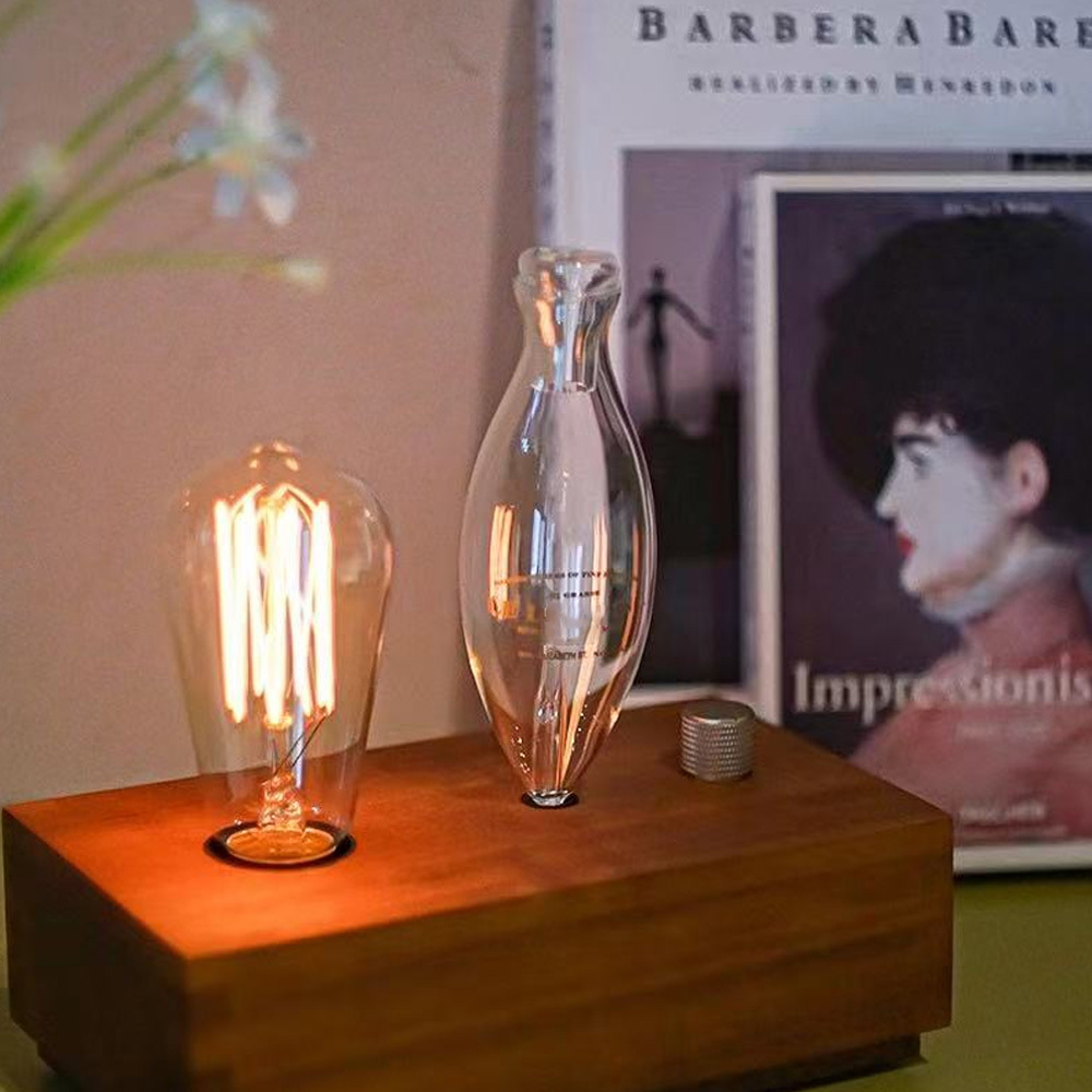 Vintage Holz Ultraschall Diffuser mit Lampe 4