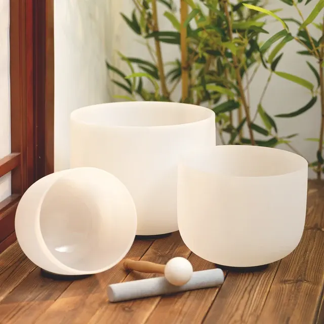 Kristall-Klangschalen-Set 4