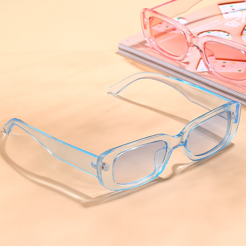Rechteckige Sonnenbrille Candy-Farben UV400 4