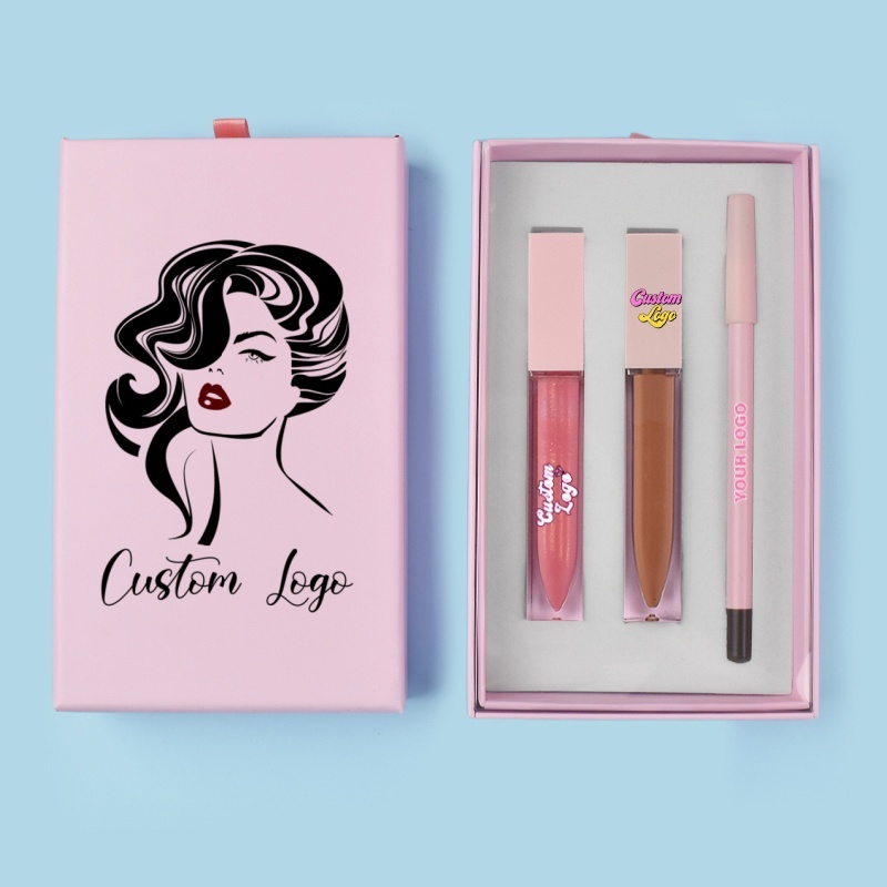 3-in-1 Lippenkonturenstift-Set mit Lipgloss, vegan 2