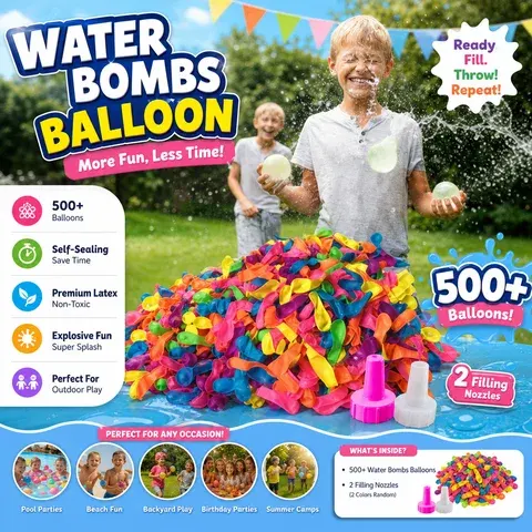 500er Wasserballon-Set zum Befüllen
