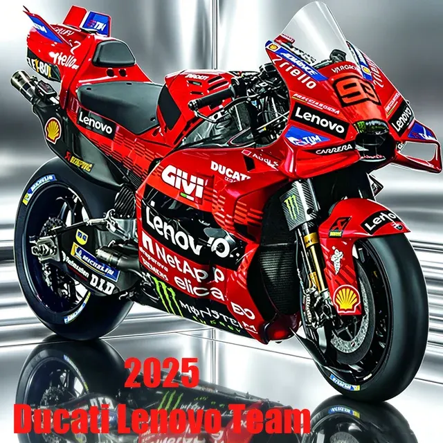1:18 Druckguss-Motorradmodell Gresini Racing 2