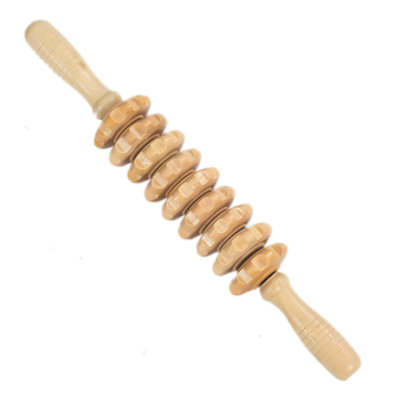 Holz-Gua-Sha-Set mit Massageroller für Körper und Füße 2