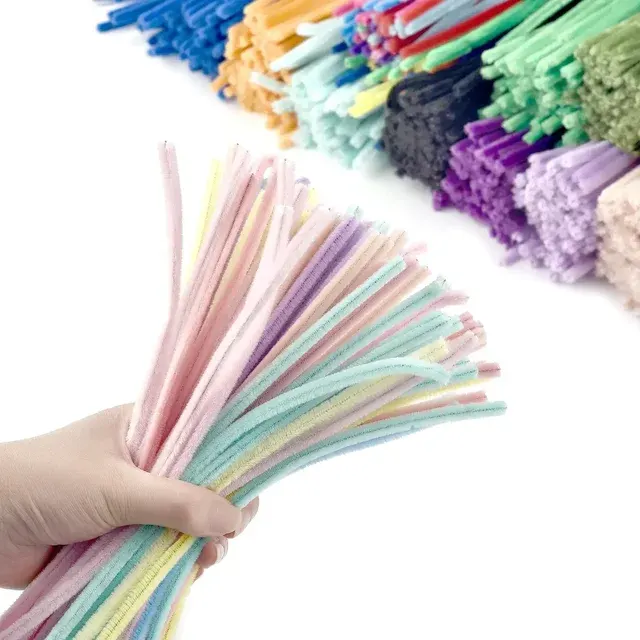 Bunte Chenille-Basteldrähte für Kinder 2
