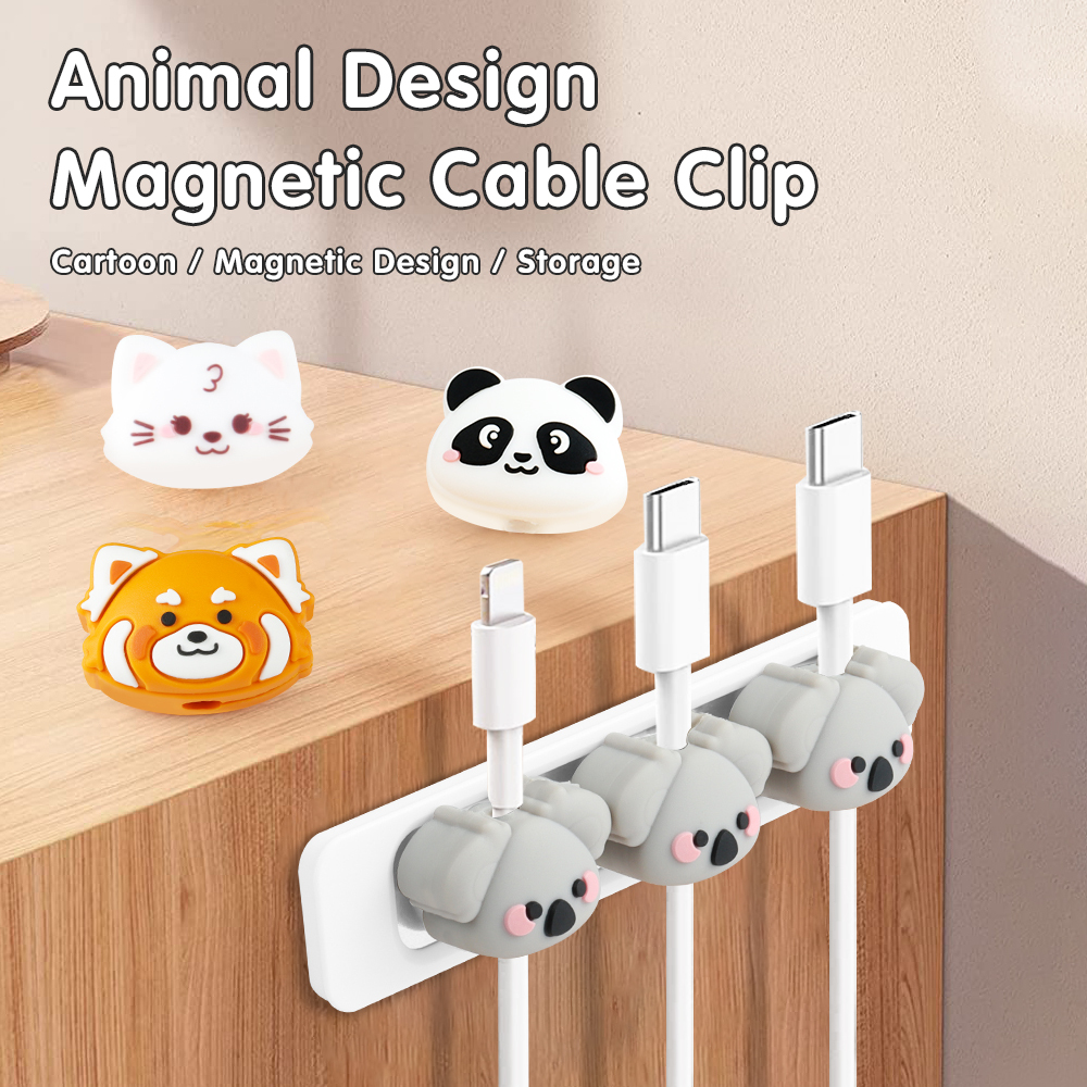 Magnetische Tier-Kabelclips im 3er-Set 2