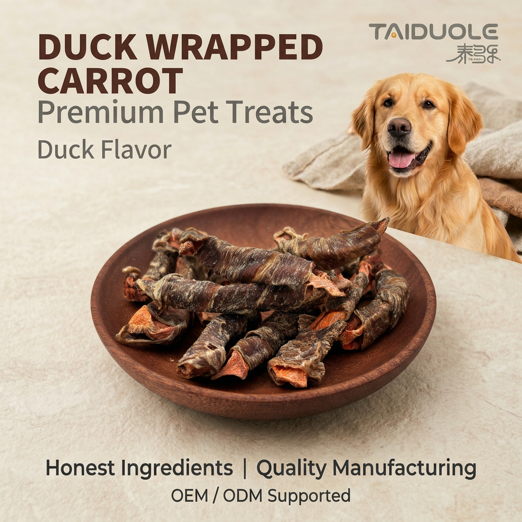 Ente-Karotten Hundesnacks mit hohem Proteingehalt