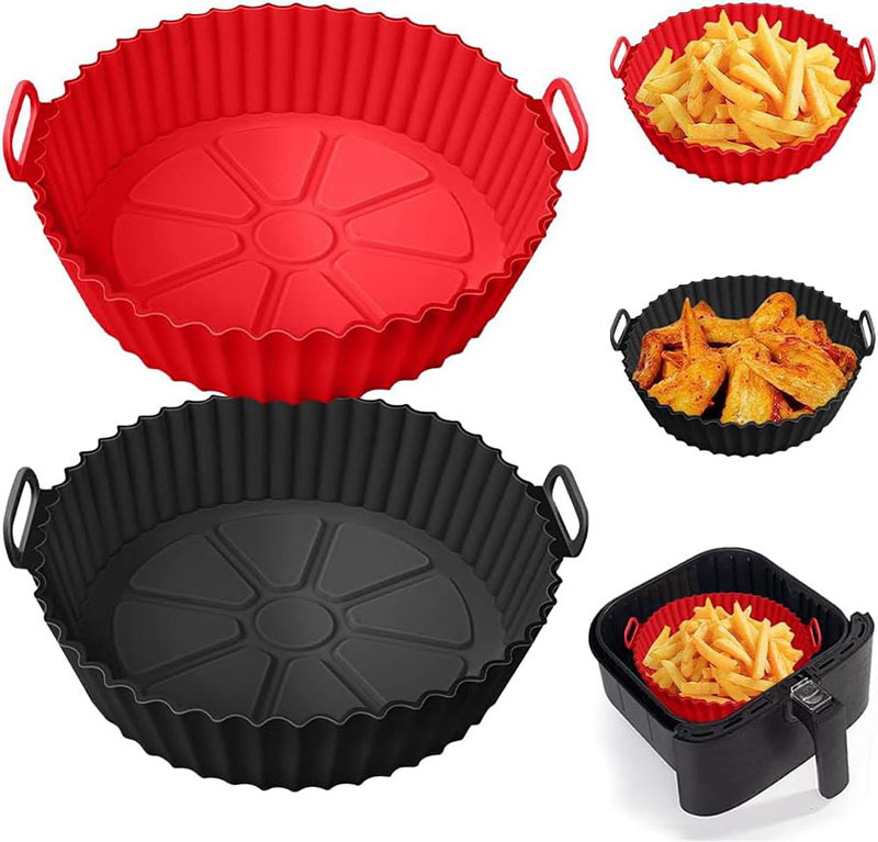 BPA-freier runder Silikon-Airfryer-Einsatz