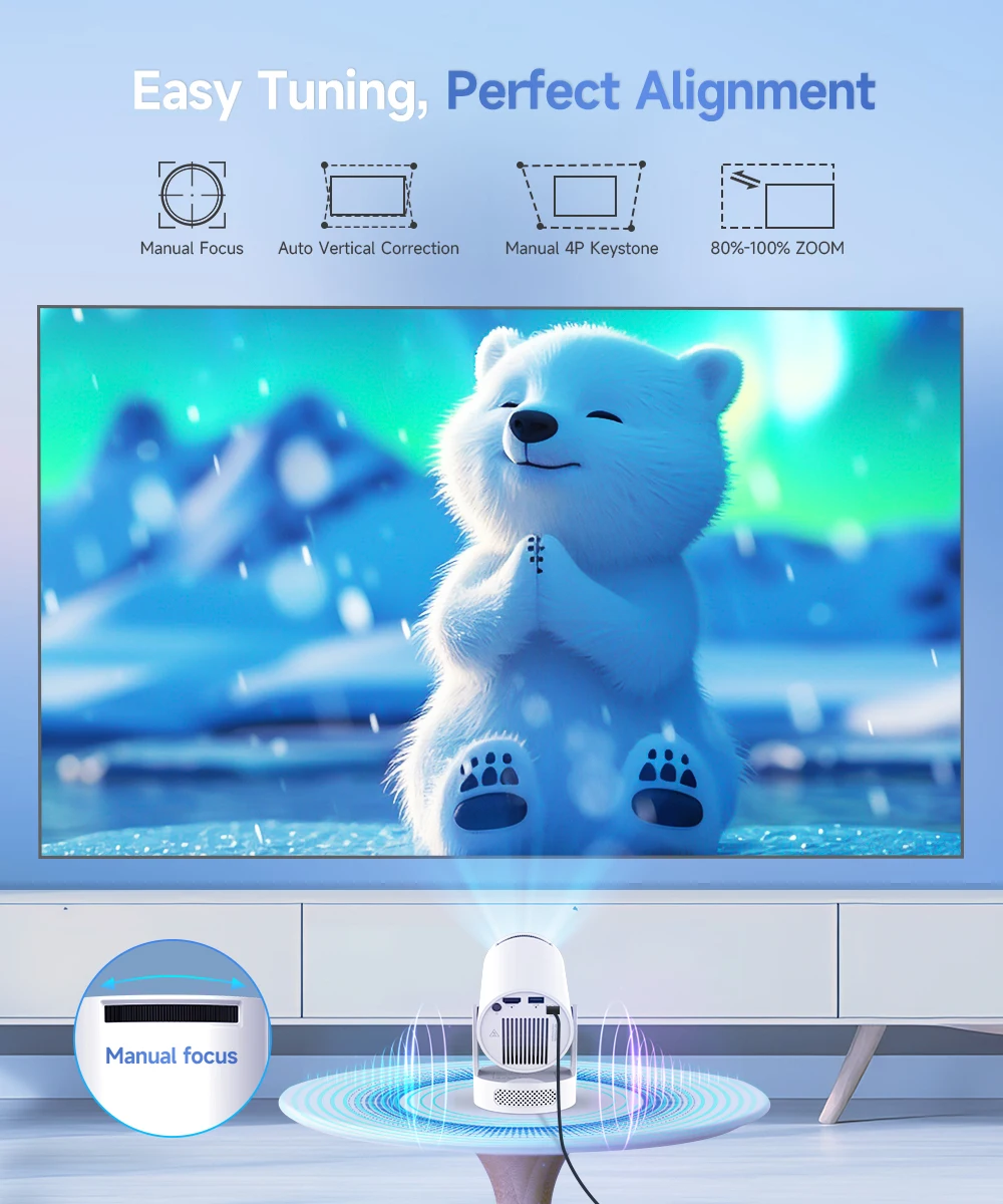 Tragbarer 8K-Android-Projektor für Outdoor-Kino 2