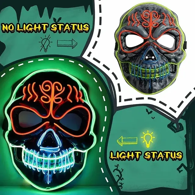 Leuchtende Halloween-Maske 3