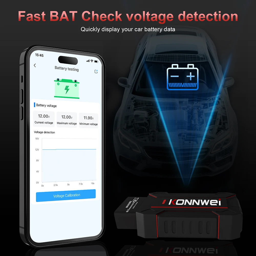 Kabelloser OBD2-Scanner mit Bluetooth 4