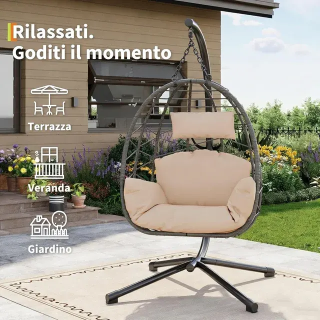 Rattan-Hängesessel 4