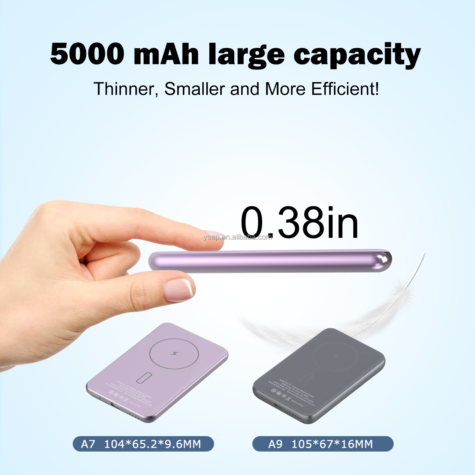 Magnetische Mini-Powerbank 10000mAh Kabellos 4
