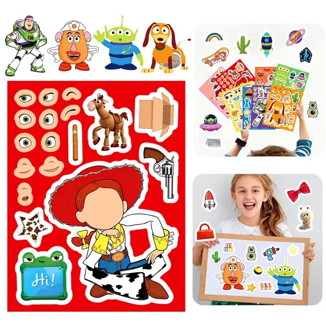 Wasserfeste Gesichtsaufkleber-Set für Kinder 3