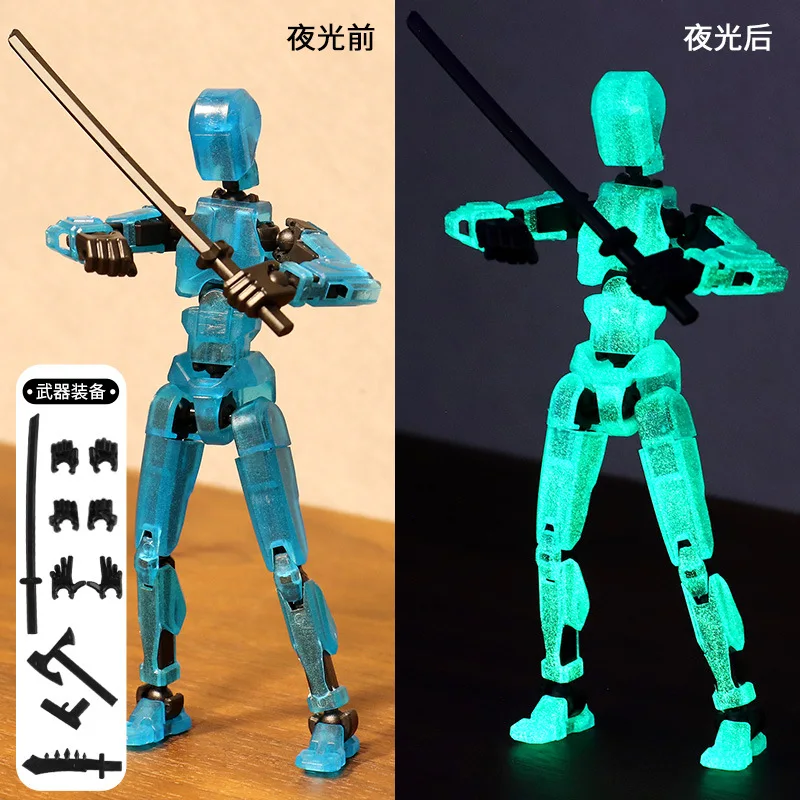 Bewegliche Roboter-Actionfigur mit Hund 4