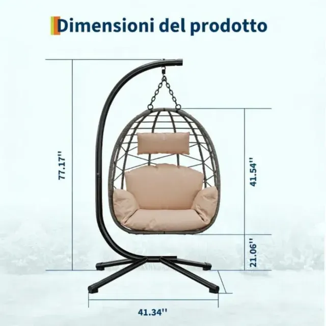 Rattan-Hängesessel 2