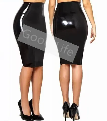 Nahtloses Latex Bodycon Kleid