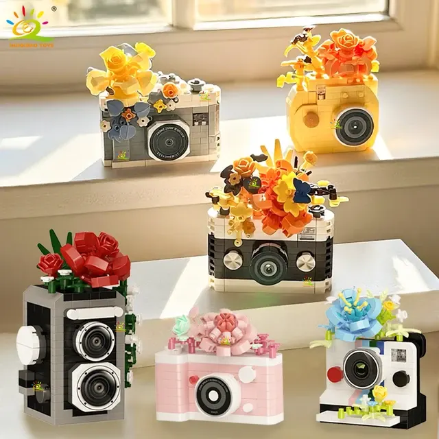 Mini-Kamera Bausteinset mit Blumenmotiv 1