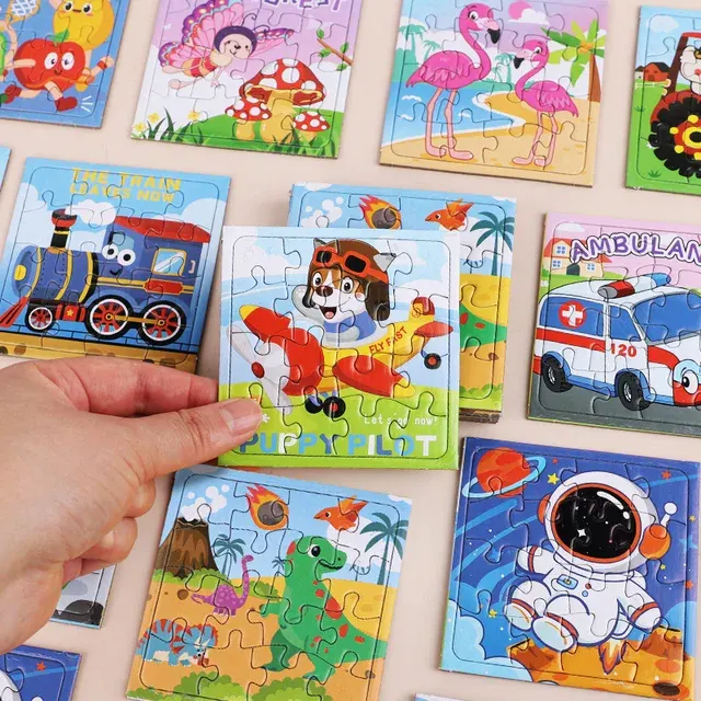 Mini-Tier-Puzzles aus Papier für Kinder 2