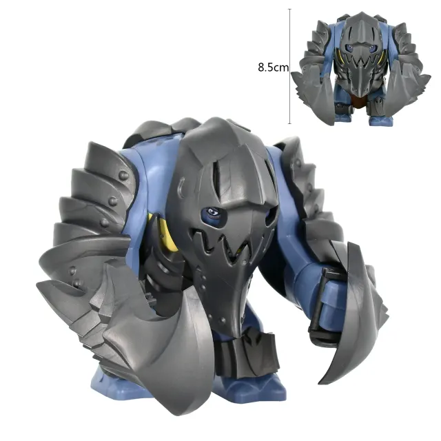 Mittelalterliche Ork-Krieger Bausteine Figur 2