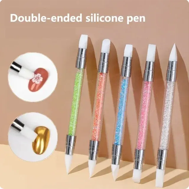 Doppelkopf-Silikonstift für Nail Art 1