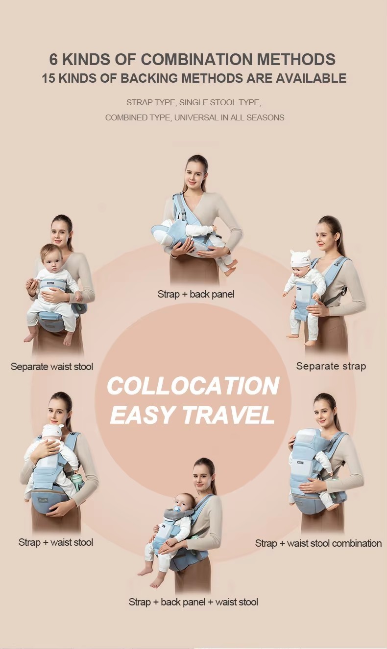 Ergonomische 4-in-1 Babytrage für Neugeborene 2