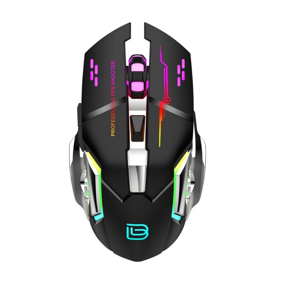Kabellose RGB-Gaming-Vertikalmaus mit 6 Tasten 4
