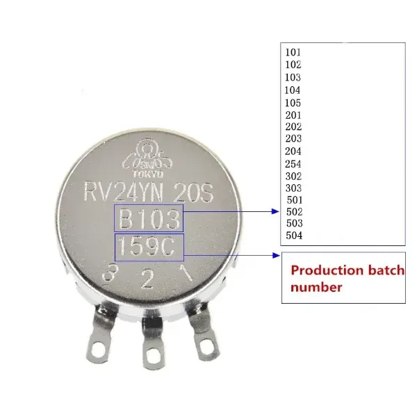 Kohleschicht-Potentiometer 4